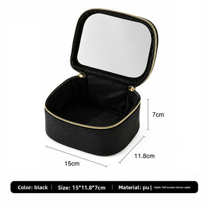 LED Mirror + Portable Makeup Bag