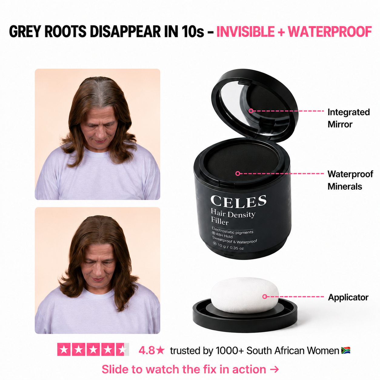Celes Root & Grey Coverage Powder