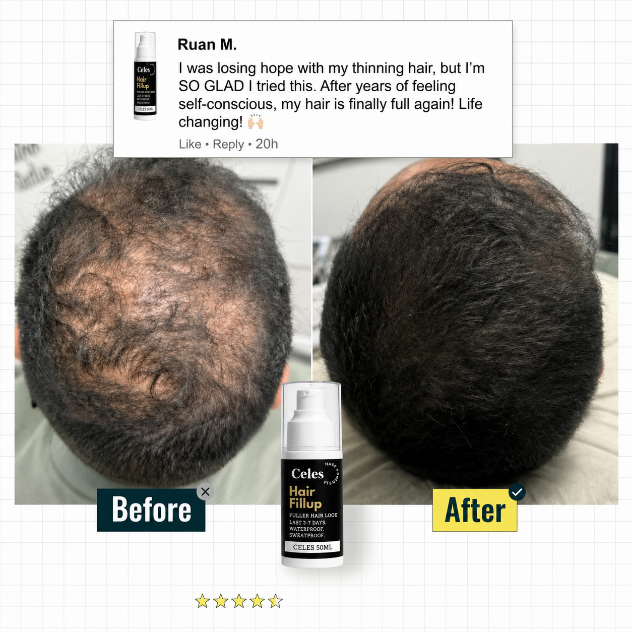 Celes Instant Hair Fill-Up Cream